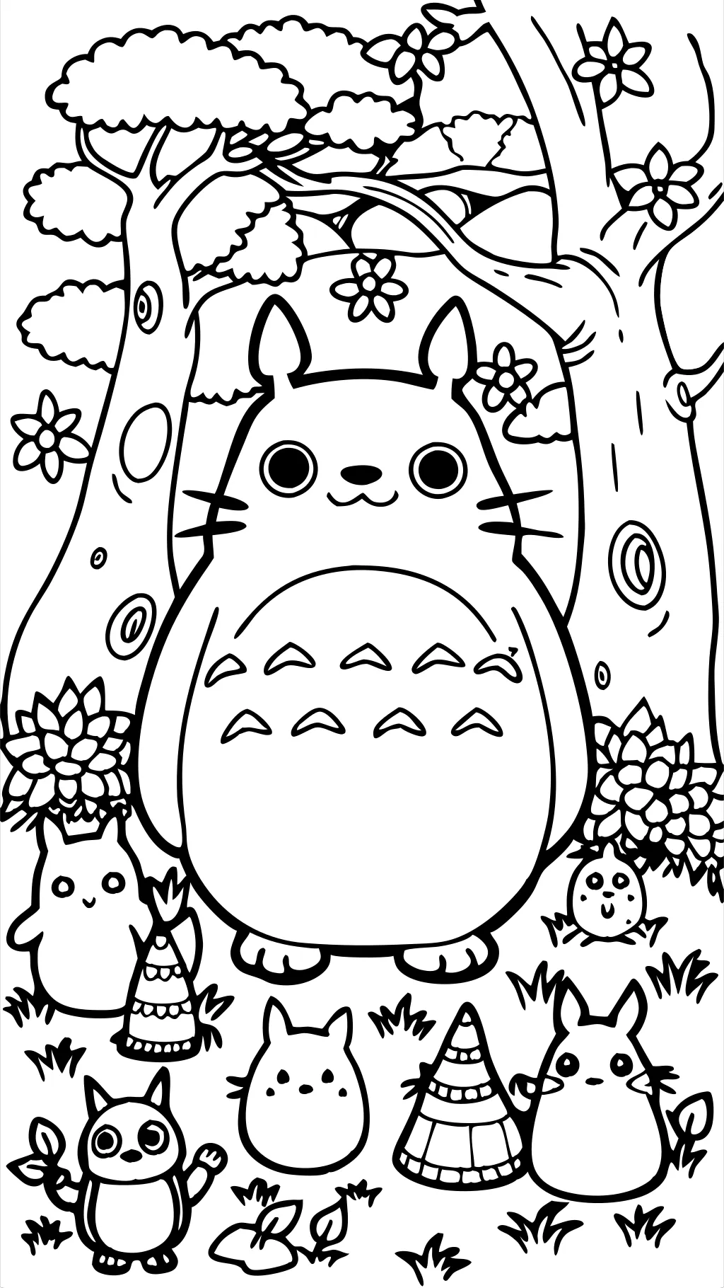 Páginas para colorear Totoro